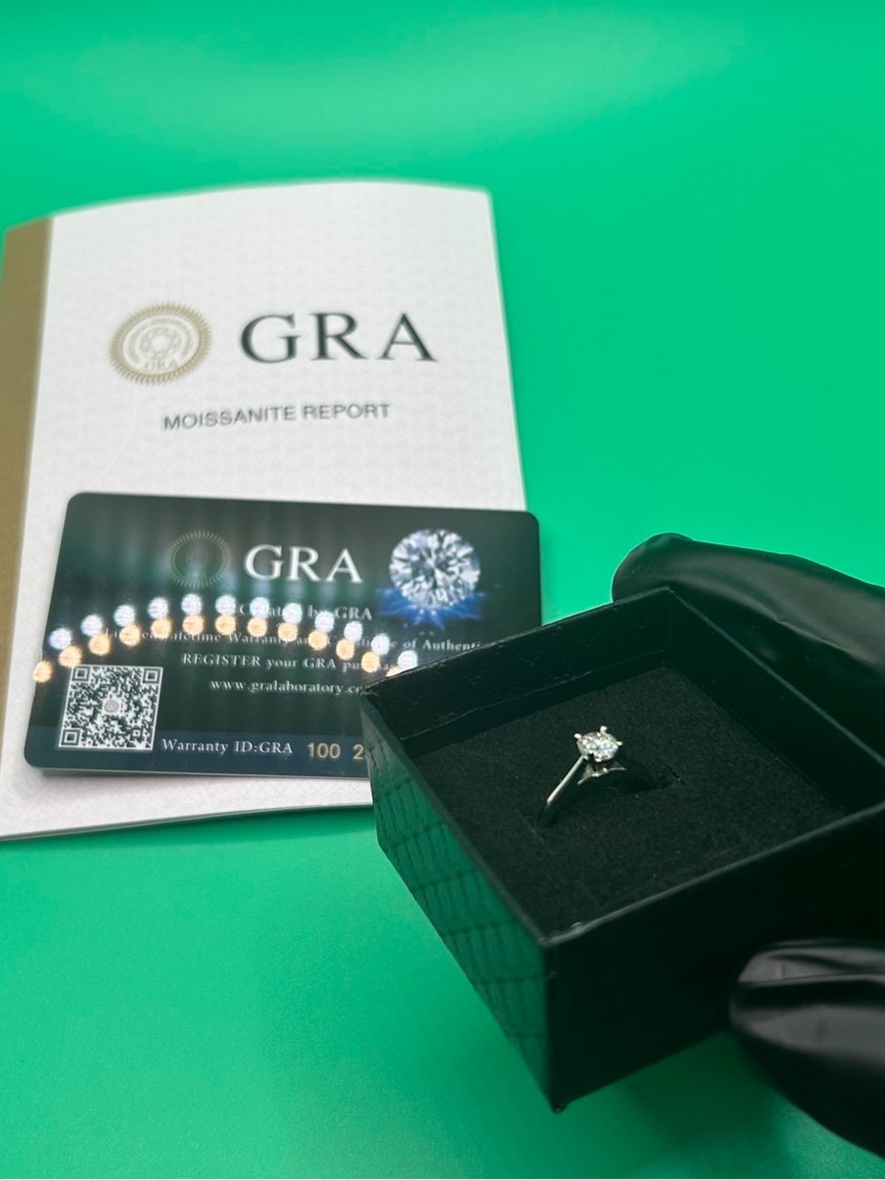 Lab Grown Diamond Silver Ring Size 6 GRA Certified Passes Tester Womens 5mm